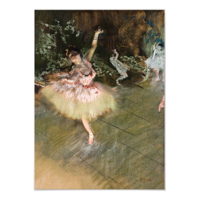 Edgar Degas - Stjärnan 1878 Fototryck (Framsidan)