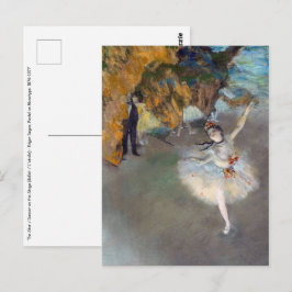Edgar Degas - Stjärnan / Dansare på scenen Vykort