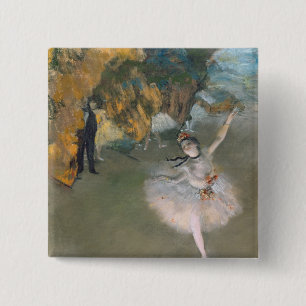 Edgar Degas stjärnan eller dansare på arranger Knapp