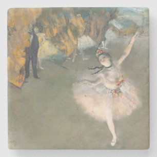 Edgar Degas stjärnan eller dansare på arranger Stenunderlägg