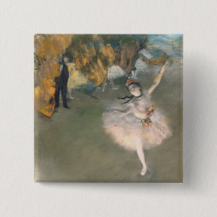 Edgar Degas stjärnan eller dansare på arrangera Knapp