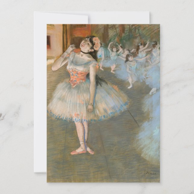 Edgar Degas - stjärnorna Tack Kort (Framsida)