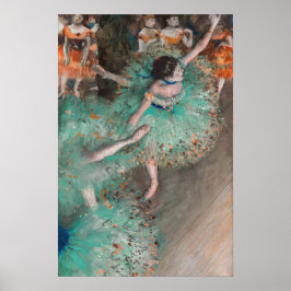 Edgar Degas - Svajande dansare / Dansare i grönt Poster