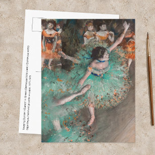 Edgar Degas - Svajande dansare / Dansare i grönt Vykort