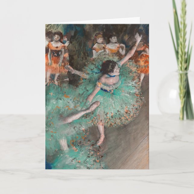 Edgar Degas - Svängande dansare / Dansare i grönt Kort (Framsida)