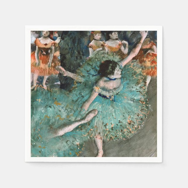 Edgar Degas - Svettdansare. Dansar i Grönt Pappersservett (Framsidan)