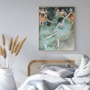 Edgar Degas Swayed Dancer Grönt Painting Art Poster