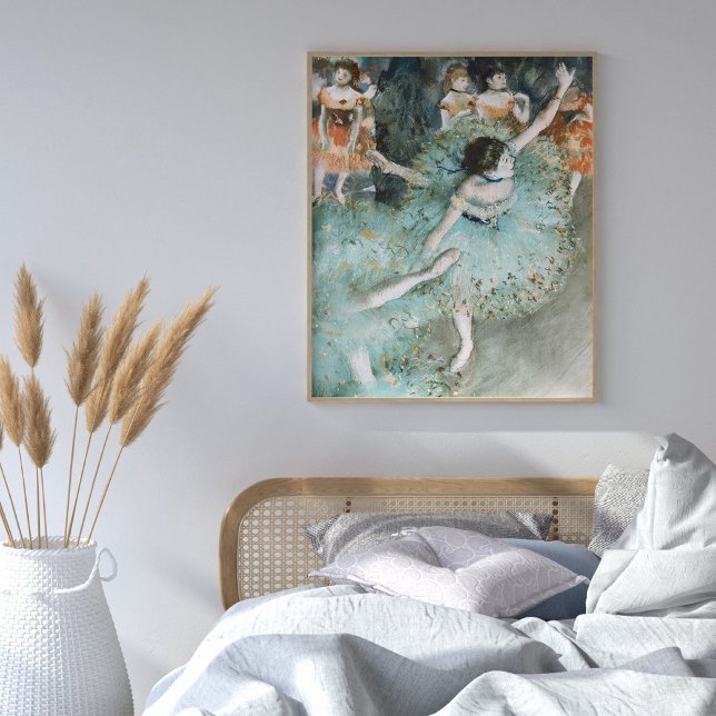 Edgar Degas Swayed Dancer Grönt Painting Art Poster (Skapare uppladdad)