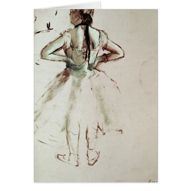 Edgar Degas | Tankare betraktad bakifrån Hälsningskort (Framsidan)