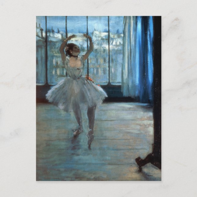 Edgar Degas | Tankare framför ett fönster Vykort (Framsida)