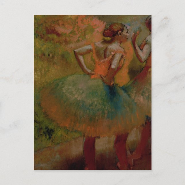 Edgar Degas | Tankare som bär Grönt Skjort Vykort (Framsida)