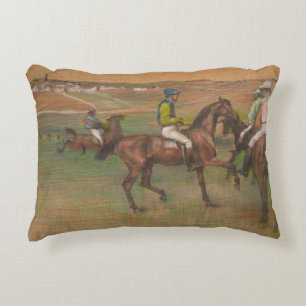 Edgar Degas - Tävling Horses Prydnadskudde
