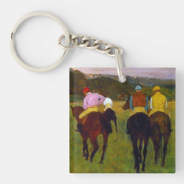 Edgar Degas Tävling Horses vid Longchamp (Framsidan)