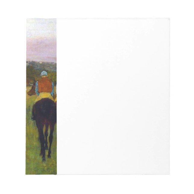 Edgar Degas Tävling Horses vid Longchamp Anteckningsblock (Framsida)