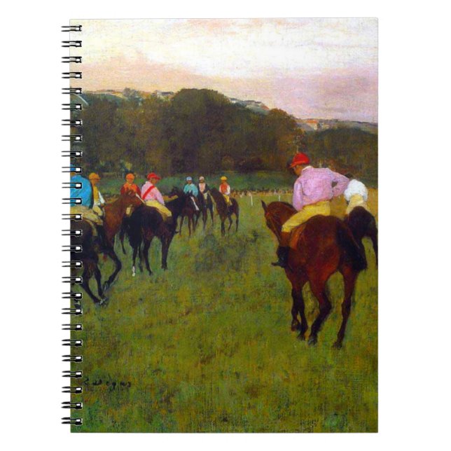 Edgar Degas Tävling Horses vid Longchamp Anteckningsbok (Framsidan)