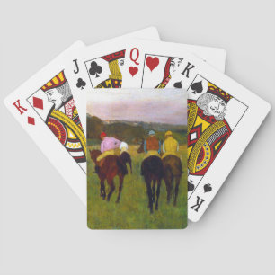 Edgar Degas Tävling Horses vid Longchamp Casinokort