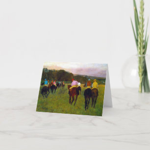 Edgar Degas Tävling Horses vid Longchamp Inbjudan