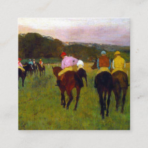Edgar Degas Tävling Horses vid Longchamp Tilläggskort