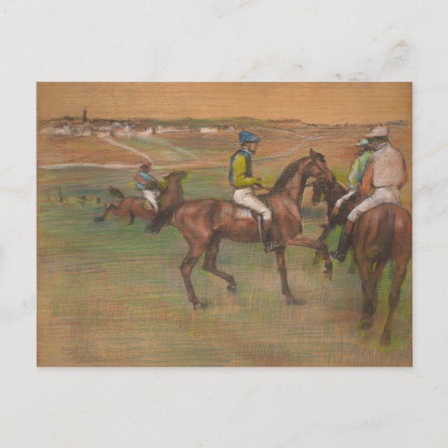 Edgar Degas - Tävling Horses Vykort (Framsida)