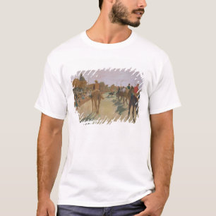 Edgar Degas tävlinghästar framme av stativen Tee Shirt