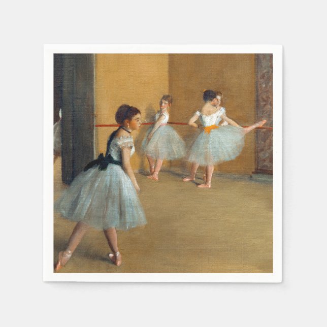 Edgar Degas the Dance Foyer at Opera Pappersservett (Framsidan)