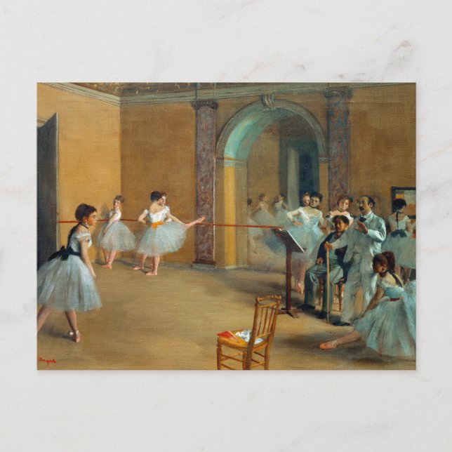 Edgar Degas the Dance Foyer at Opera Vykort (Framsida)