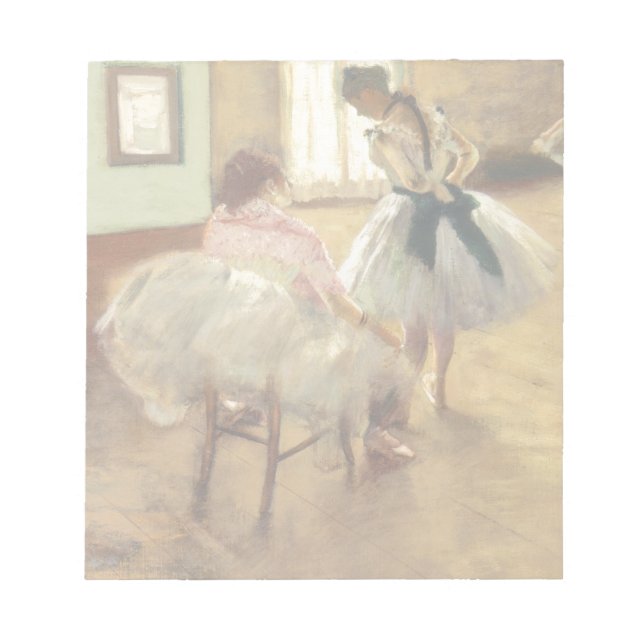 Edgar Degas the Dance Lesson Anteckningsblock (Framsida)