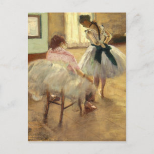 Edgar Degas the Dance Lesson Vykort