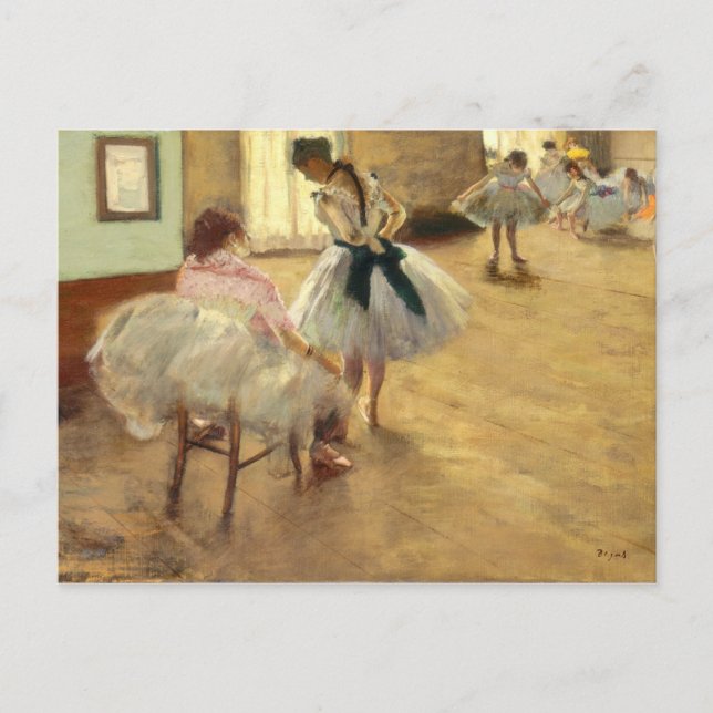 Edgar Degas the Dance Lesson Vykort (Framsida)
