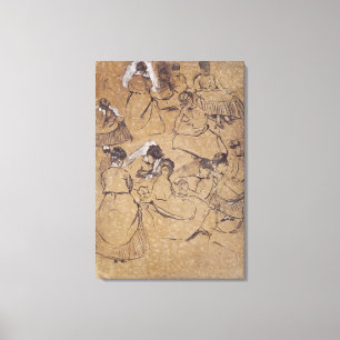 Edgar Degas   Tolv studier av kvinnor i kostym Canvastryck