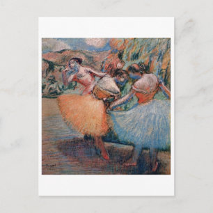 Edgar Degas - Tre dansare 1898 Ballet Women tutu Vykort