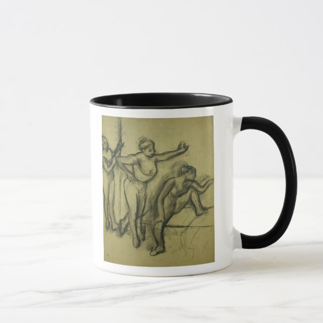 Edgar Degas | tre dansare, c.1900 Mugg (Höger)
