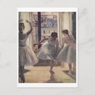 Edgar Degas - Tre dansare i Practice Room 1873 Vykort