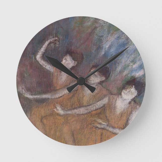 Edgar Degas | Trois Danseuses Rund Klocka (Framsida)