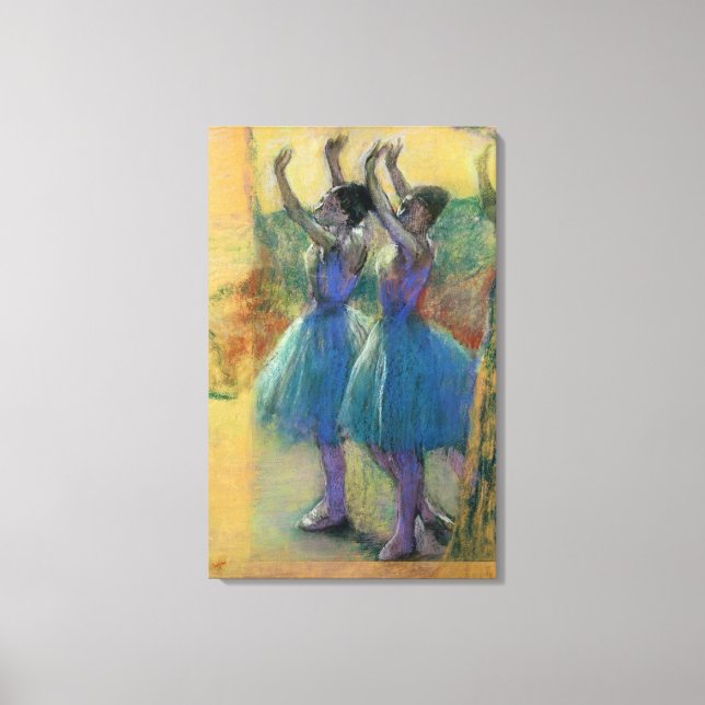 Edgar Degas | Två blå dansare Canvastryck (Framsida)