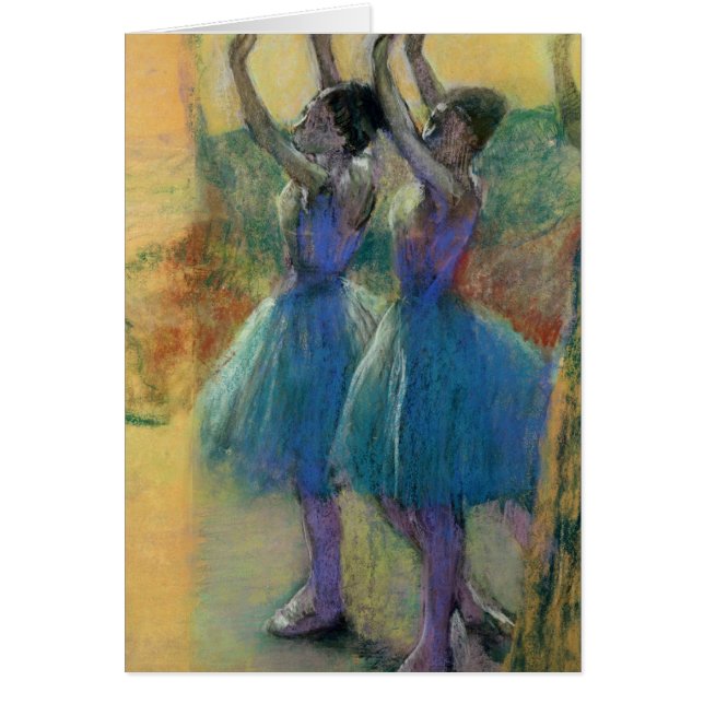 Edgar Degas | Två blå dansare Hälsningskort (Framsidan)