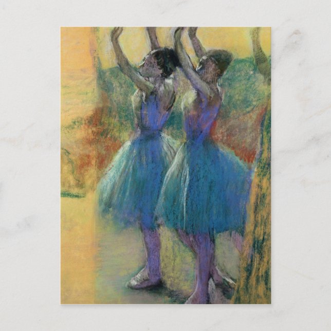 Edgar Degas | Två blå dansare Vykort (Framsida)