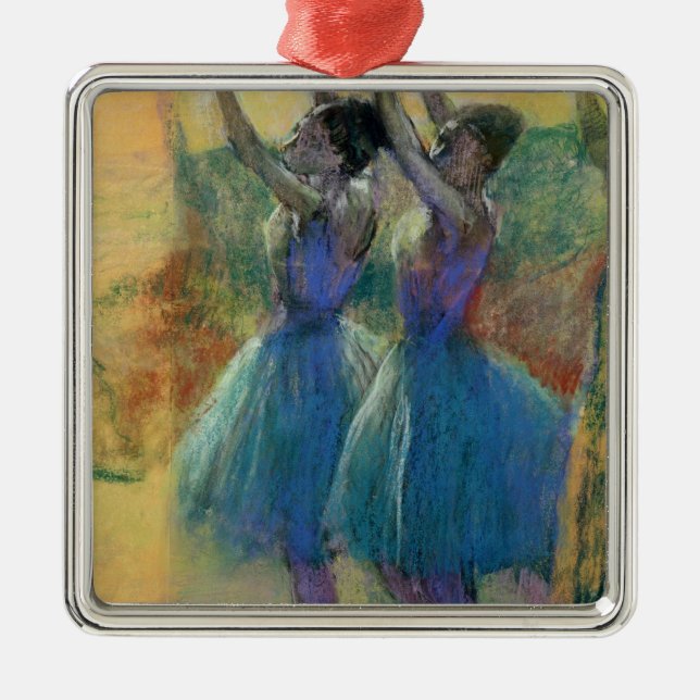 Edgar Degas | två blåttdansare Julgransprydnad Metall (Framsidan)
