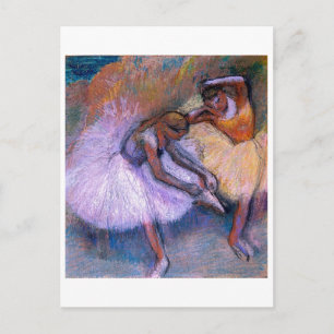 Edgar Degas - Två dansare 1898 Ballet Pastel Vykort