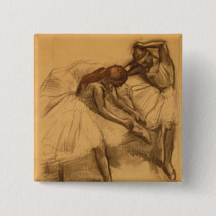 Edgar Degas två dansare Knapp