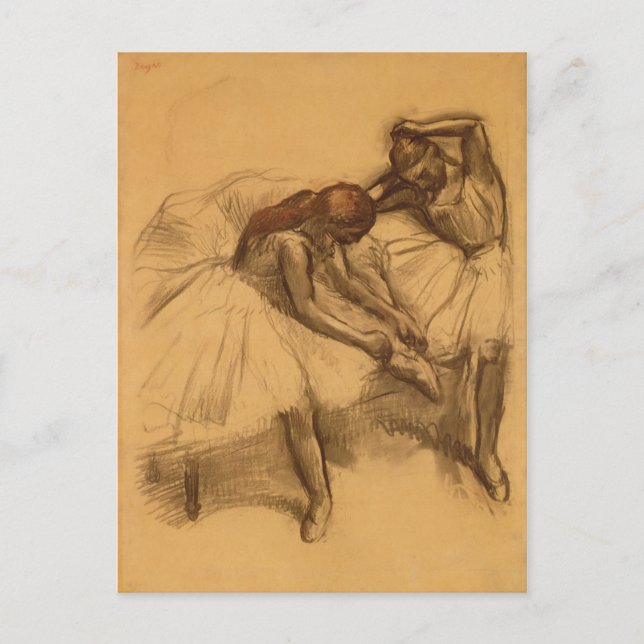 Edgar Degas | Två dansare Vykort (Framsida)