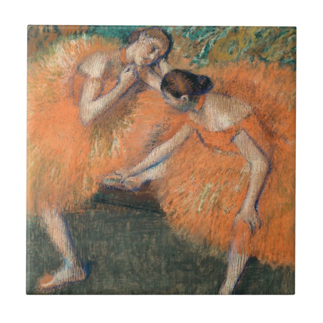 Edgar Degas Two Dancers Kakelplatta (Framsidan)