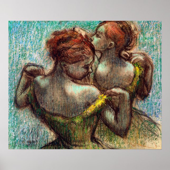 Edgar Degas Two Dancers Poster (Framsidan)
