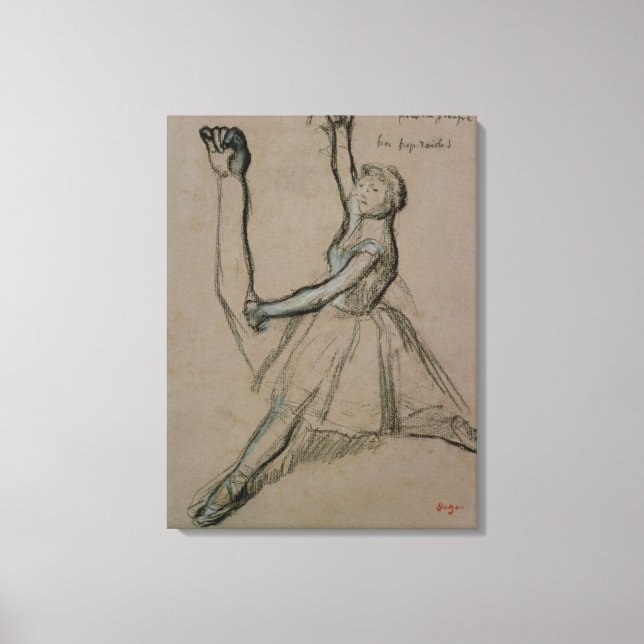 Edgar Degas | Undersökning av en dansare Canvastryck (Framsida)