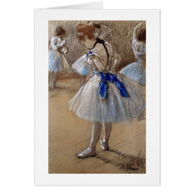 Edgar Degas | Undersökning av en dansare Hälsningskort (Framsidan)