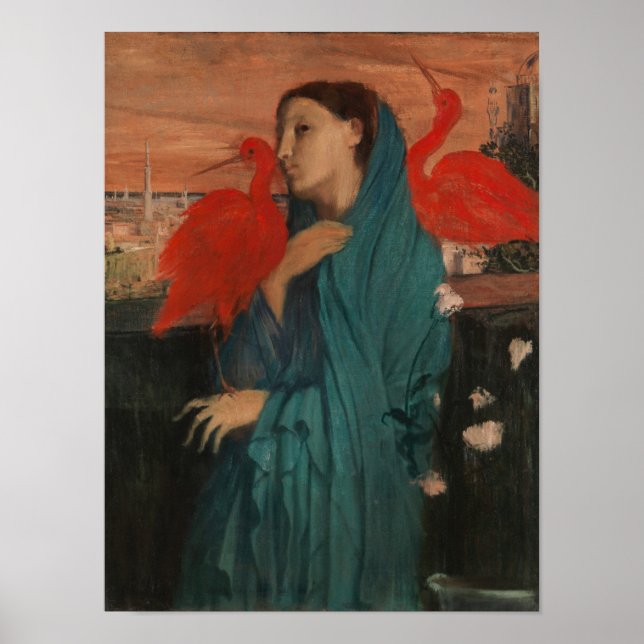 Edgar Degas | Unga kvinnor med Ibis Poster (Framsidan)