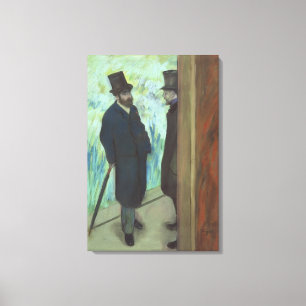 Edgar Degas vänner på theatren Canvastryck
