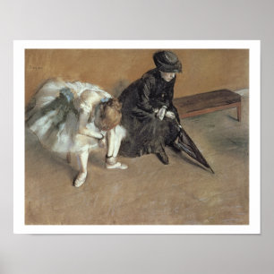 Edgar Degas Väntande, c.1882 Poster