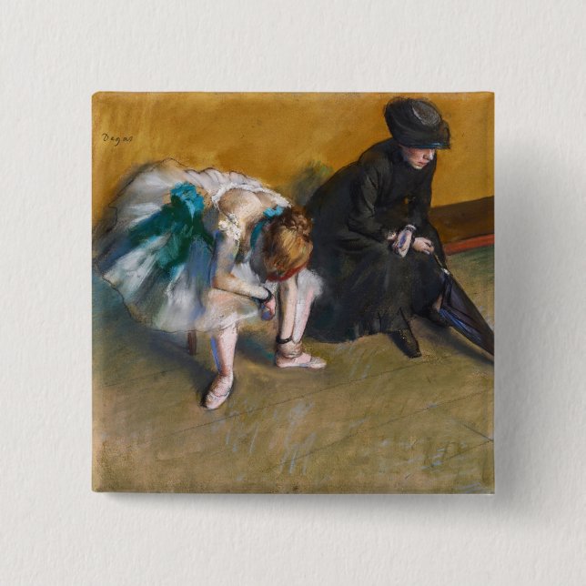 Edgar Degas - Väntar Knapp (Framsida)