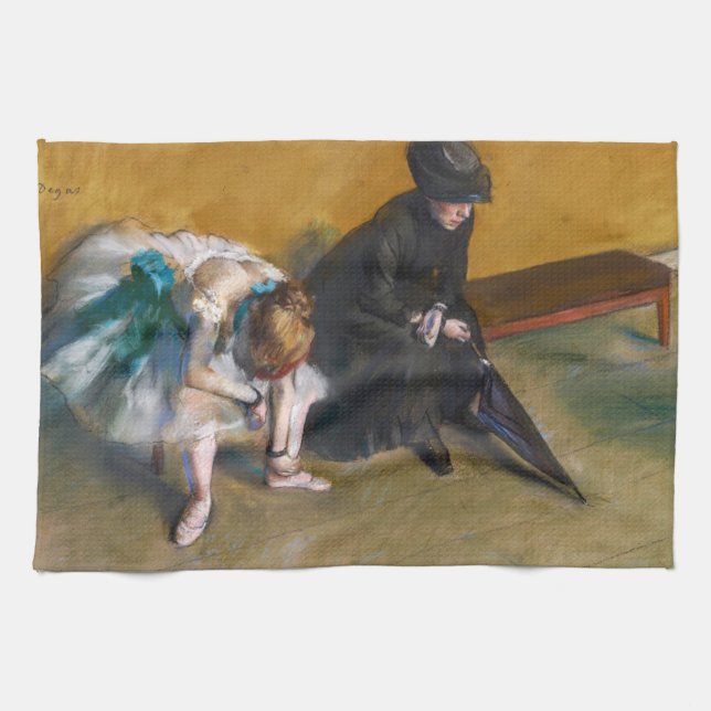 Edgar Degas - Väntar Kökshandduk (Horisontell)